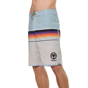 Body Action Board Men's Swim Shorts 033532-01-RainbowStripes