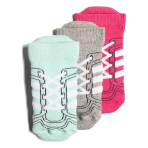 adidas 3 Pair Girl's Ankle Socks