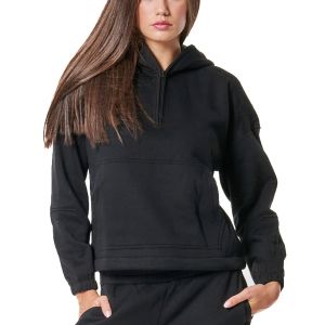 Body Action Half-Zip Women's Hoodie 061432-01-Black